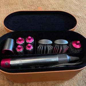 Dyson Airwrap full set Silver/Pink combo